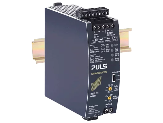 DC-UPS unit from PULS for power supplies.