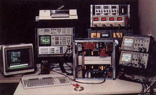 Innovative PCB-CAD workstations at PULS in 1986.
