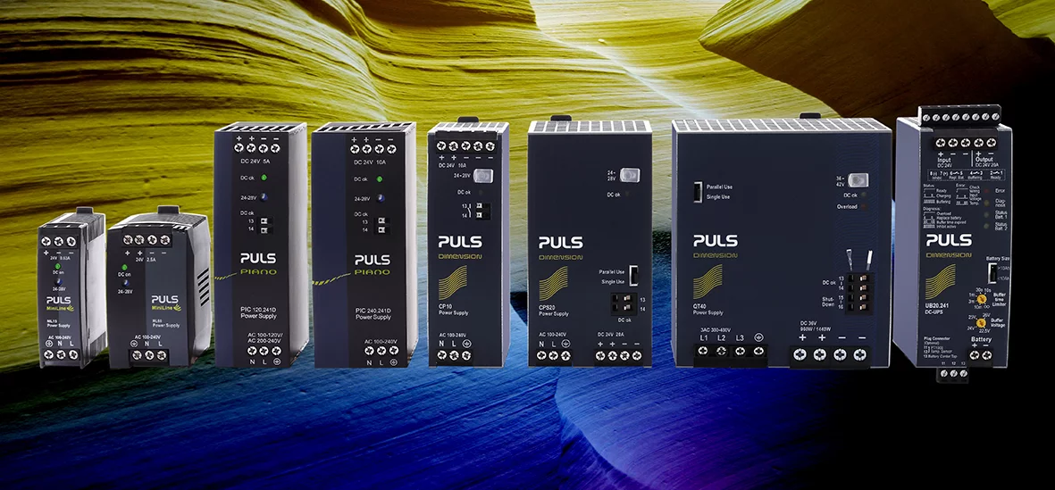PULS DIN rail power supplies for industrial applications