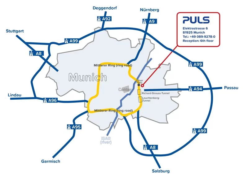 PULS route map car