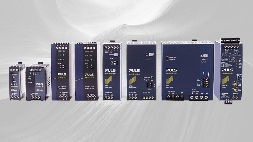 PULS offers a broad range of DIN rail power supplies.