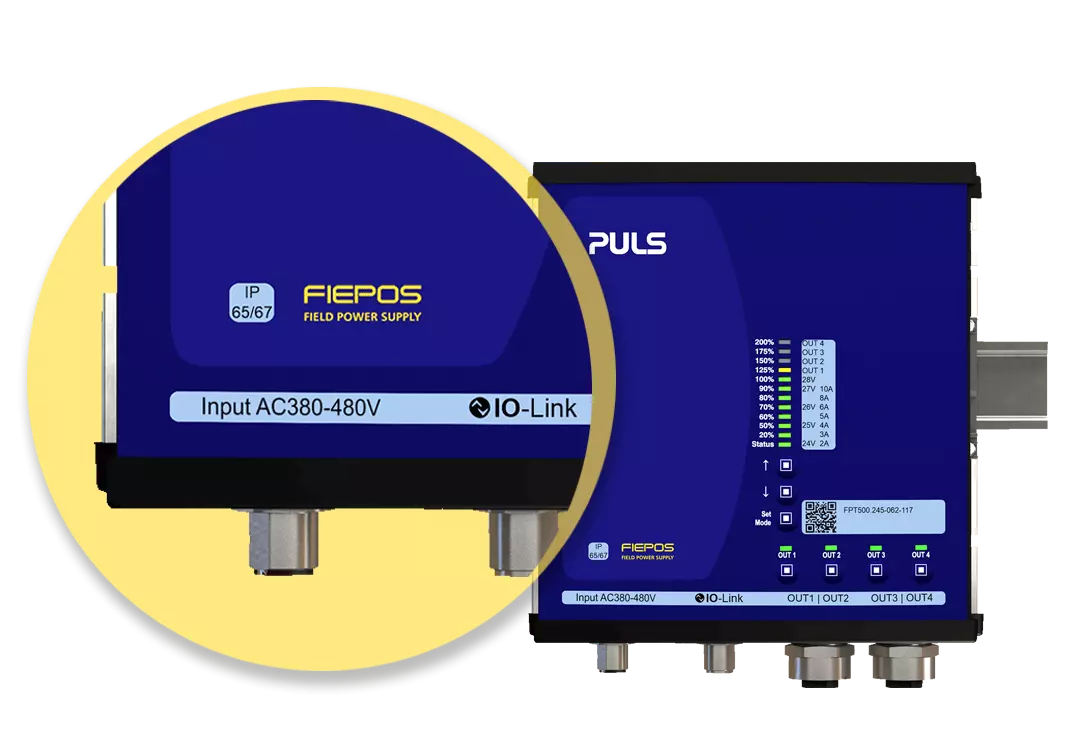 Die dezentralen FIEPOS Schaltnetzteile mit hoher Schutzart IP54, IP65 oder IP67 wurden für den flexiblen Einsatz direkt im Feld entwickelt.