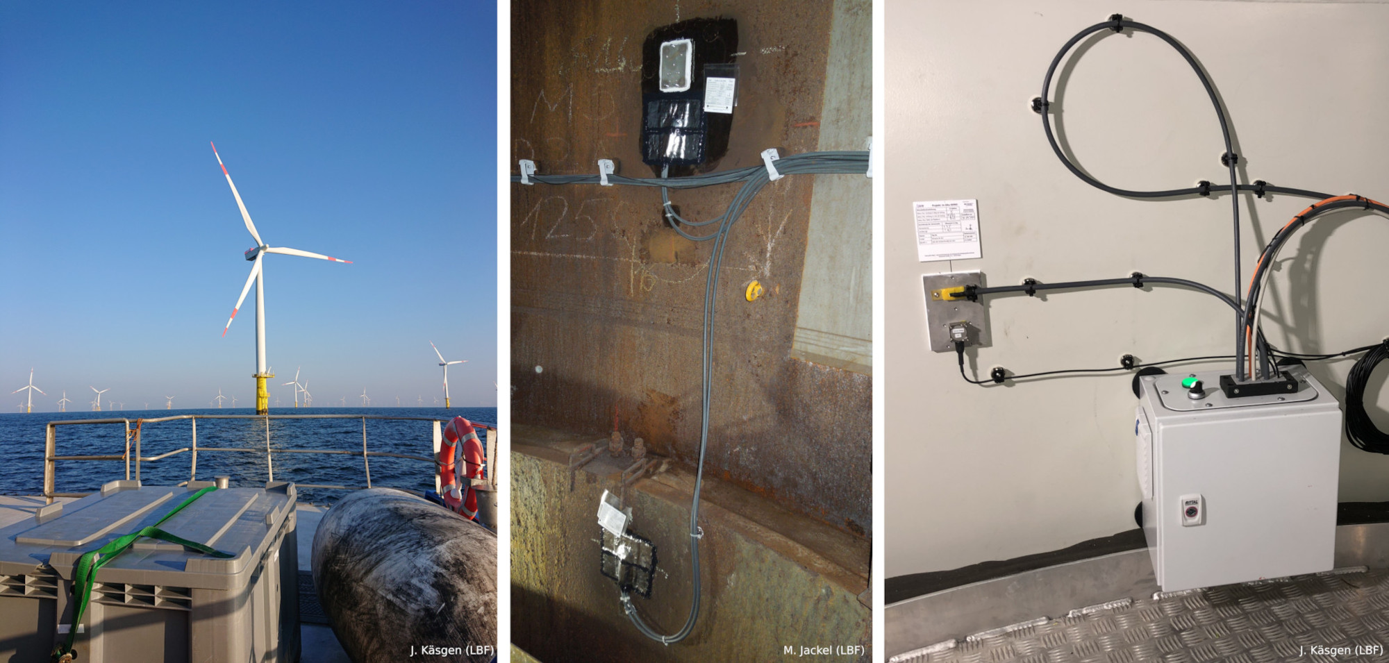 Installation du système dans un parc éolien offshore près de Helgoland. (© Photo In-Situ-WIND)