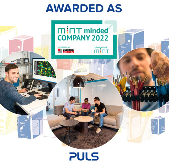 PULS wurde als MINT Minded Company 2022 ausgezeichnet