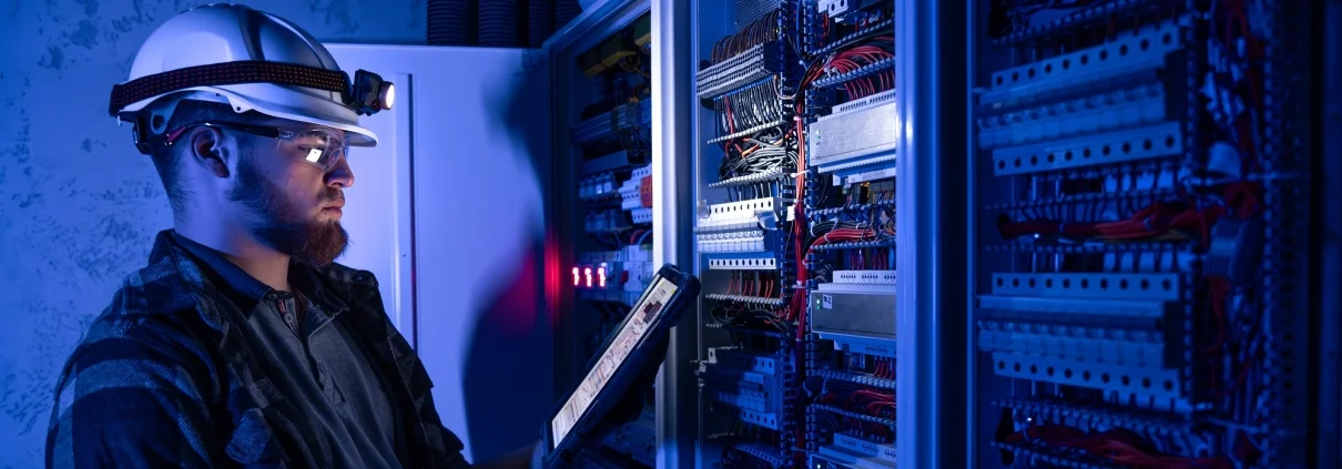 Maintenance engineer facing a power outage because of missing power buffering.
